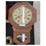 Regulator Oak Cased Wall Clock