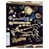 Pocket Watch and Costume Jewelry