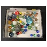 Sulfide, Agate Swirl and Assorted Marbles,