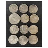 (11) Post-1964 Kennedy Half Dollars, etc.