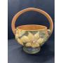 Roseville Clematis Pattern Basket