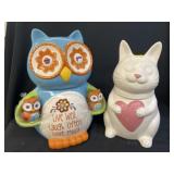 (2) Ceramic Cookie Jars