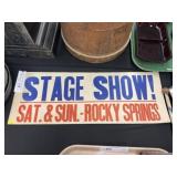 Rocky Springs Cardboard Sign