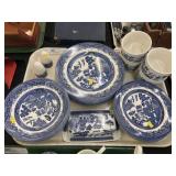 (2) Trays of Churchill Chinaware