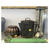 Candle Holder, Teapot, Towel Holder