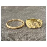 (2) 18K Rings