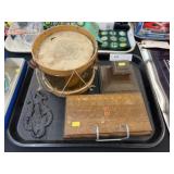 Miniature Drum, Address Book, Inkwell