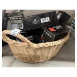 New Towel Rings and Hooks, Wicker Basket