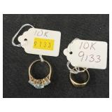 (2) 10K Rings