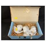 (3) Lladro Porcelain Wall Angels