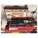 Vintage Matchbox Toy Vehicles with Carrying Case