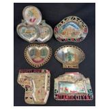 (6) Souvenir Ashtrays