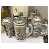 (5) Avon Beer Steins