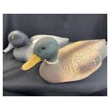 (2) Plastic Body Duck Decoys