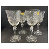 (4) Galway Irish Crystal Goblets