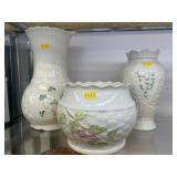 (3) Pieces of Belleek Chinaware