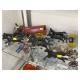 Cast Metal Horse Drawn Beer Wagon and Carriage