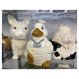 (3) Ceramic Cookie Jars