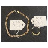10K Ring and Bracelet