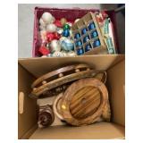 Christmas Ornaments, Disassembled Wooden Display