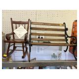 Doll Rocker with Bench