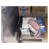 Airbed, Vtg. Wall Phone, Acer Monitor, Tire Pump