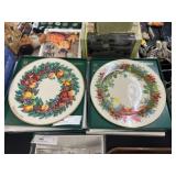 (4) Lenox Wreath Series Plates