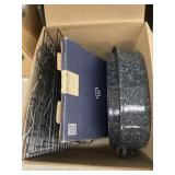 Granite Roaster, Folding Racks, Metal Baking Pan