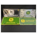 (4) John Deere License Plates