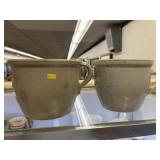 (2) Stoneware Storage Crocks