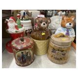 (10) Ceramic Cookie Canisters