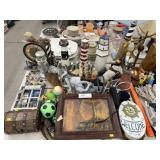 Lighthouse Figurines, Shelf Clock, Figurines