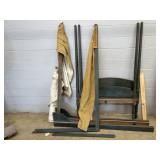 Antique Painted Poster Bed w/ Canopy
