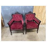 Pair of Victorian Upholstered Armchair