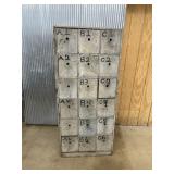 Wooden 18 Drawer Hardware Storage Cabinet