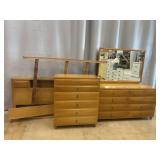 4 Piece Mid Century Bedroom Suite