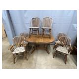 7 Piece Oak Dinette Set