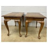 Pair of Oak Modern End Tables