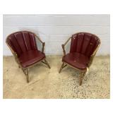 Pair of Oak Arm Chairs