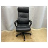 Vinyl Upholstered Rolling Desk Chair