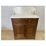 Vintage Marble Top Wash Stand