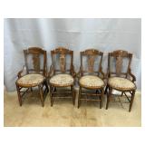 4 Victorian Upholstered Side Chairs