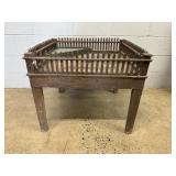 Antique Wooden Christmas Tree Stand w/ Fence
