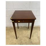 One Drawer Mahogany Stand