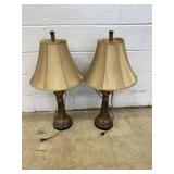 Pair of Modern Table Lamps w/ Shades