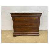 Marble Top Modern 4 Drawer CHest of Drawers