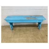 Vintage Painted Mortis Leg Bench
