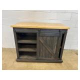 Drop Leaf Butcher Block Cabinet