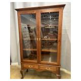 Mahogany 2 Door China Display Cabinet
