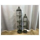 2 Modern Circular Display Stands